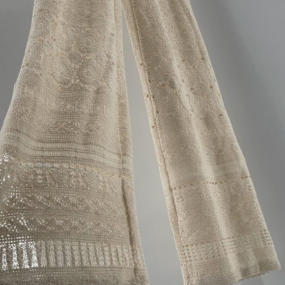 Free People Moon Bay Crochet One-Piece Jumpsuit size Medium MSRP: $198 - Picture 12 of 13